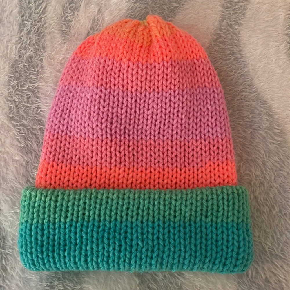 handmade knit beanie